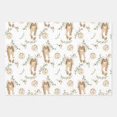 Boho Baby regenbogen slabbetjes botanisch groen pa Inpakpapier Vel (Voorkant 2)