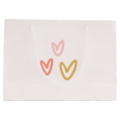 Boho Baby roze regenboog Baby shower Groot Cadeauzakje (Achterkant)