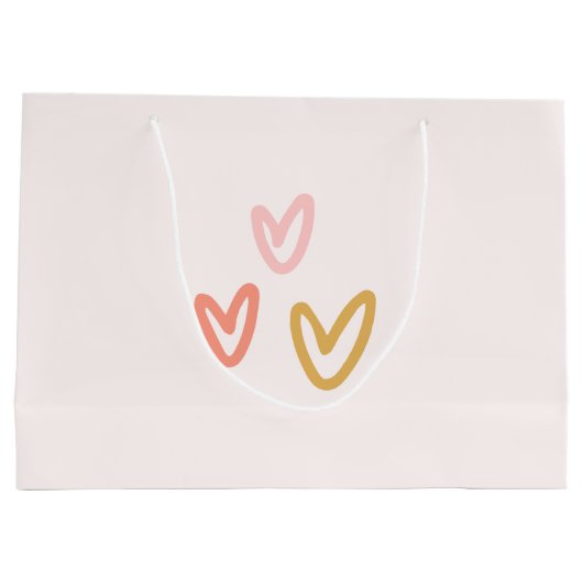 Boho Baby roze regenboog Baby shower Groot Cadeauzakje (Achterkant)