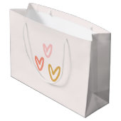 Boho Baby roze regenboog Baby shower Groot Cadeauzakje (Achterkant Gekanteld)