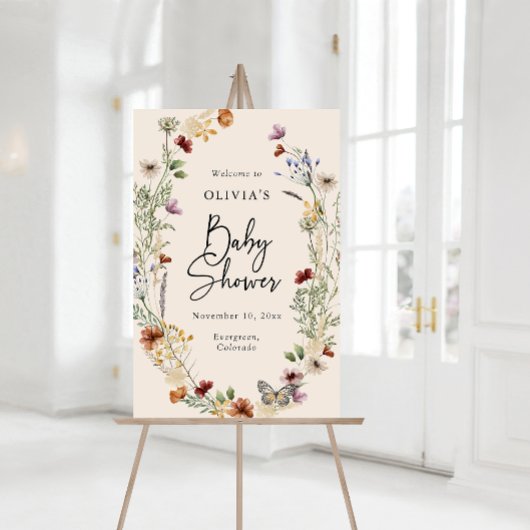 Boho Baby Shower Acrylschild Acryl Bord