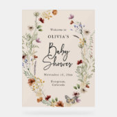 Boho Baby Shower Acrylschild Acryl Bord (Voorkant)