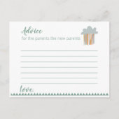 Boho Baby shower - Advice Card Aankondigingskaart (Voorkant)