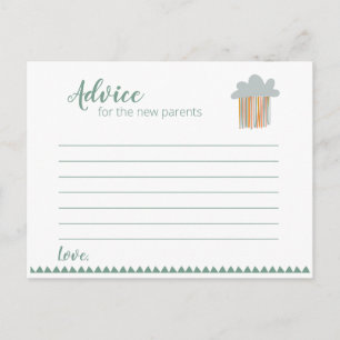 Boho Baby shower - Advice Card Briefkaart