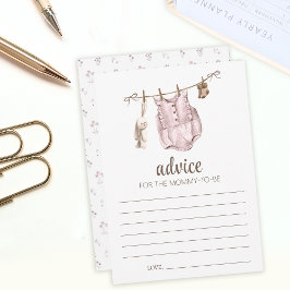 Boho  baby shower Advice mammcards Advieskaart