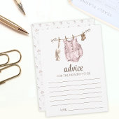 Boho  baby shower Advice mammcards Advieskaart