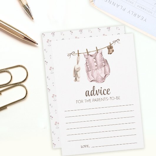 Boho baby shower Advice ouders kaarten