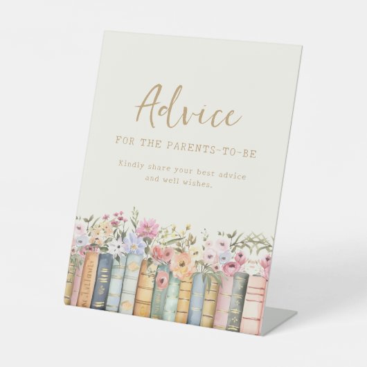 Boho Baby shower adviesbord Reclamebord Met Voetstuk (Voorkant)