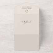 Boho Baby shower Alles in Een Uitnodiging (Buitenkant)