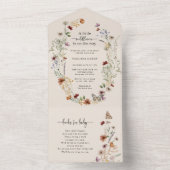 Boho Baby shower Alles in Een Uitnodiging (Binnen)