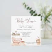 BOHO BABY SHOWER, BABY SHOWER, OH BABY KAART (Staand voorkant)