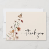 Boho Baby Shower Bedankkaart (Voorkant)