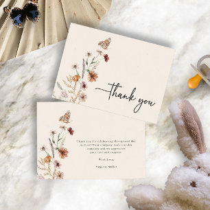 Boho Baby Shower Bedankkaart