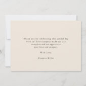 Boho Baby Shower Bedankkaart (Achterkant)