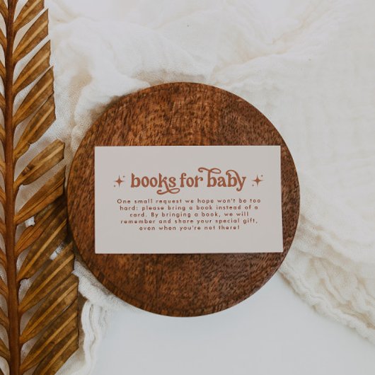 Boho Baby shower boeken voor Baby Informatiekaartje