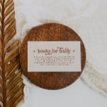 Boho Baby shower boeken voor Baby Informatiekaartje<br><div class="desc">Dit is een terracotta retro thema baby shower boeken voor baby behuizing kaart. Bewerk de meeste* bewoordingen en kleuren op deze retro-uitnodigingskaart om het te laten passen bij uw evenemententhema persoonlijke stijl! (de woorden "boeken voor baby" zijn niet bewerkbaar, maar u kunt de kleuren ervan wijzigen!) // Voor overeenkomende design,...</div>