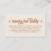 Boho Baby shower boeken voor Baby Informatiekaartje (Voorkant)