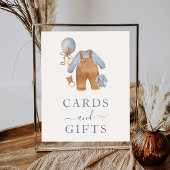 Boho Baby shower Boy Kleding Kaarten & Geschenken  Poster
