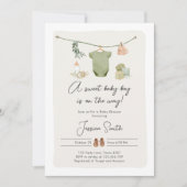 Boho Baby shower Boy Op de Weg Kleding Rustiek Kaart (Voorkant)