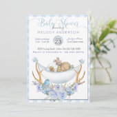 BOHO Baby shower Boys Hammock Baby Kaart (Staand voorkant)