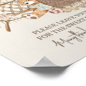 Boho Baby shower Cards en Gifts Nursery Theme Poster (Hoek)