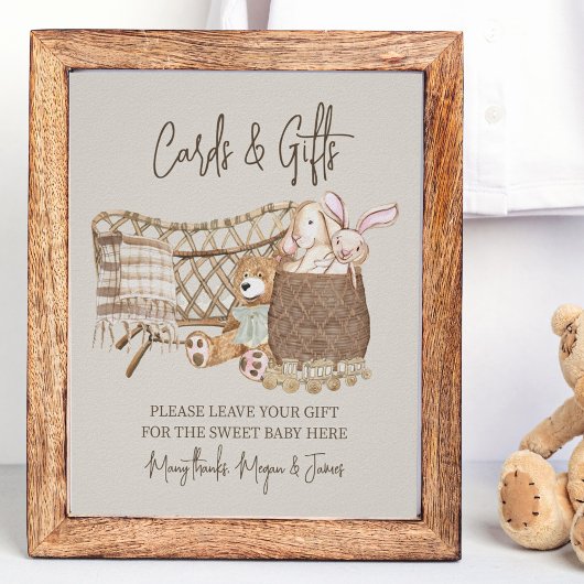 Boho Baby shower Cards en Gifts Nursery Theme Poster