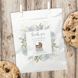 Boho Baby shower Dank u Floral  Roos Bedankzakje