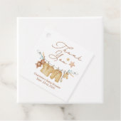 Boho Baby shower Dank u Label (In situ)