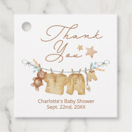 Boho Baby shower Dank u Label