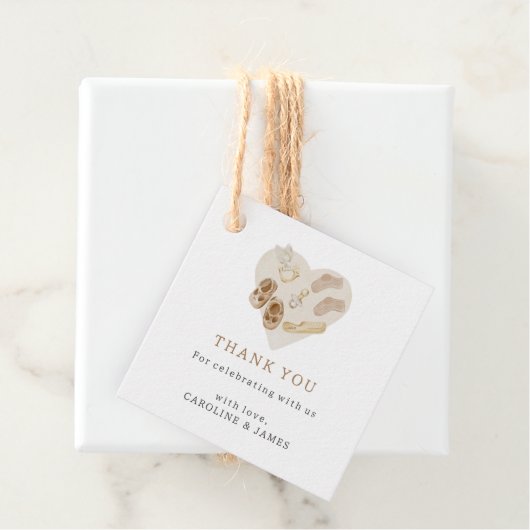 Boho Baby shower Dank u wel Bedankjes Labels (In situ)