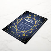 Boho Baby shower Folie Uitnodiging (Gedraaid)