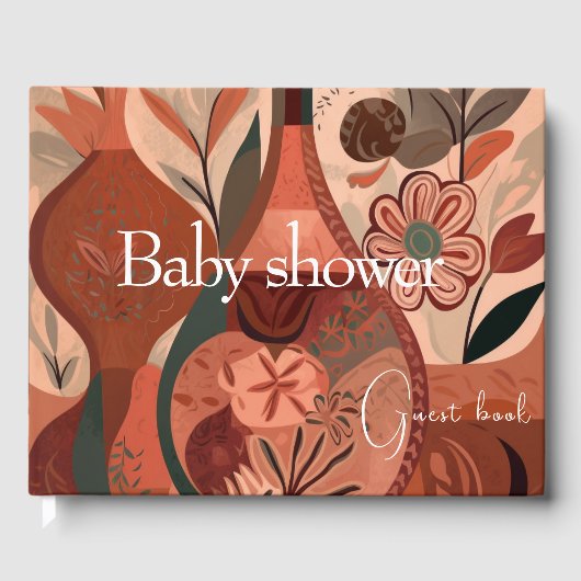boho-baby shower gastenboek (Voorkant)