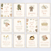 Boho Baby shower geeft de voorkeur aan teken Poster