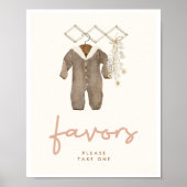 Boho Baby shower geeft de voorkeur aan teken Poster (Voorkant)