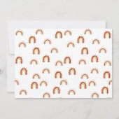 Boho Baby shower Geslacht Neutraal Kaart (Achterkant)