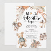 Boho Baby shower Geslacht Neutraal Kaart (Voorkant / Achterkant)