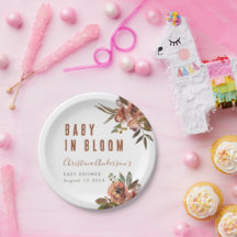 Boho Baby shower groen rustiek Schattig