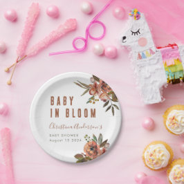 Boho Baby shower groen rustiek Schattig Papieren Bordje