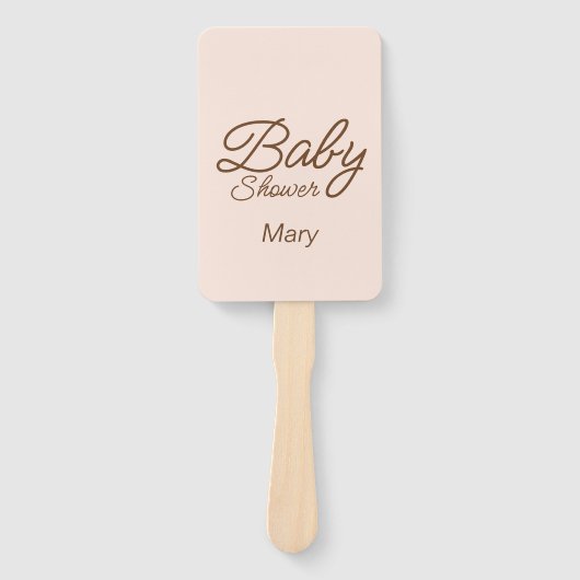 Boho Baby shower Handwaaier (Voorkant)