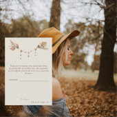 Boho Baby shower Hartelijk dank Bedankkaart