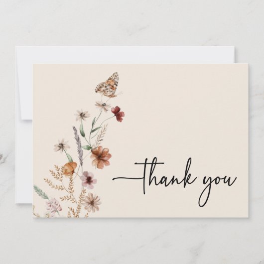 Boho Baby shower Hartelijk dank Bedankkaart (Voorkant)