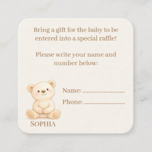 Boho Baby Shower Informatiekaartje
