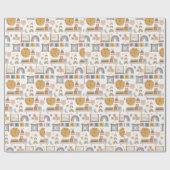 boho-Baby shower-inpakpapier | wilde Cadeaupapier (Vlak)