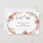 Boho Baby shower Inschrijving Kaart (Voorkant)