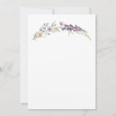 boho baby shower invitation floral baby shower  kaart (Achterkant)