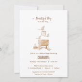 Boho Baby shower Invitation Kaart (Voorkant)