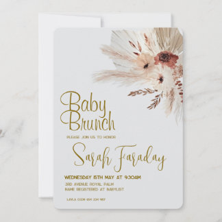 Boho Baby Shower Invitation Kaart