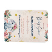 Boho Baby Shower Invitation – Modern & Stylish Magneet (Horizontaal)