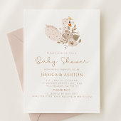 Boho Baby shower Invitation – Zwaan & Bloemen Ontw Kaart