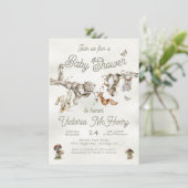 Boho Baby shower Kaart (Staand voorkant)